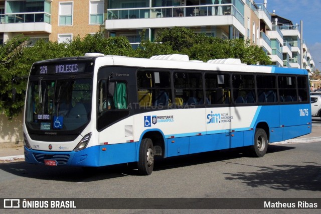 Canasvieiras Transportes 11675 na cidade de Florianópolis, Santa Catarina, Brasil, por Matheus Ribas. Número da foto: #13246805.