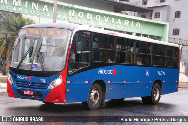 Viação Riodoce 11011 na cidade de Caratinga, Minas Gerais, Brasil, por Paulo Henrique Pereira Borges. Número da foto: #13246088.