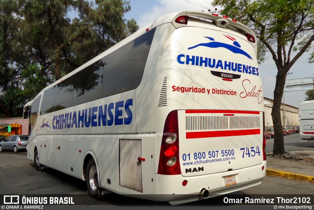 Transportes Chihuahuenses 7454 na cidade de Gustavo A. Madero, Ciudad de México, México, por Omar Ramírez Thor2102. Número da foto: #13245536.