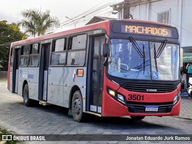 Melissatur Navegantes - Melissa Transportes e Turismo 3501 na cidade de Navegantes, Santa Catarina, Brasil, por Jonatan Eduardo Jurk Ramos. Número da foto: #13247295.