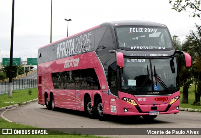 Eucatur - Empresa União Cascavel de Transportes e Turismo 6012 na cidade de Florianópolis, Santa Catarina, Brasil, por Vicente de Paulo Alves. Número da foto: #13244527.