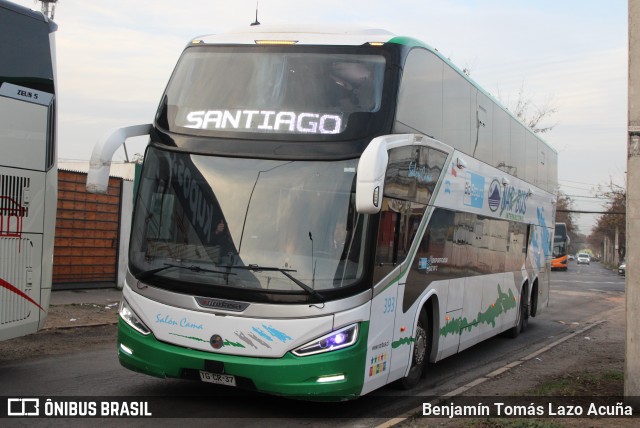 Nar-Bus Internacional 393 na cidade de Estación Central, Santiago, Metropolitana de Santiago, Chile, por Benjamín Tomás Lazo Acuña. Número da foto: #13245910.
