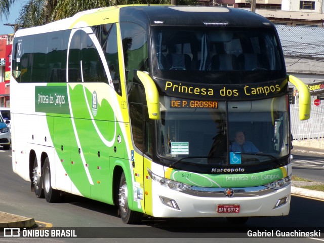 Expresso Princesa dos Campos 6621 na cidade de Ponta Grossa, Paraná, Brasil, por Gabriel Guachineski. Número da foto: #13249629.