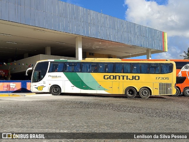 Empresa Gontijo de Transportes 17305 na cidade de Caruaru, Pernambuco, Brasil, por Lenilson da Silva Pessoa. Número da foto: #13249518.