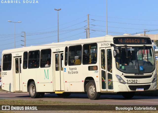 Viação Nobel 31262 na cidade de Fazenda Rio Grande, Paraná, Brasil, por Busologia Gabrielística. Número da foto: #13249358.