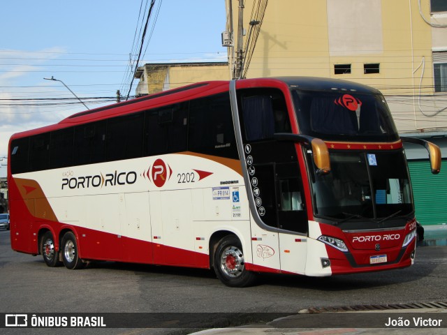 Auto Viação Porto Rico 2202 na cidade de Belém, Pará, Brasil, por João Victor. Número da foto: #13249588.