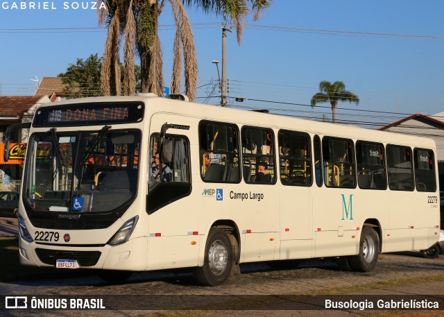 Empresa de Ônibus Campo Largo 22279 na cidade de Curitiba, Paraná, Brasil, por Busologia Gabrielística. Número da foto: #13249614.