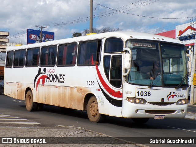 Viação Hornes 1036 na cidade de Ponta Grossa, Paraná, Brasil, por Gabriel Guachineski. Número da foto: #13249594.