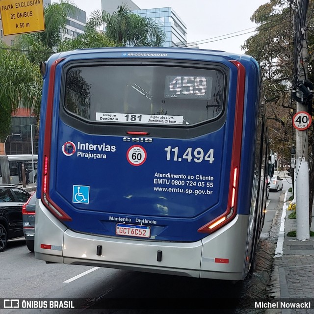 Viação Pirajuçara 11.494 na cidade de São Paulo, São Paulo, Brasil, por Michel Nowacki. Número da foto: #13249608.
