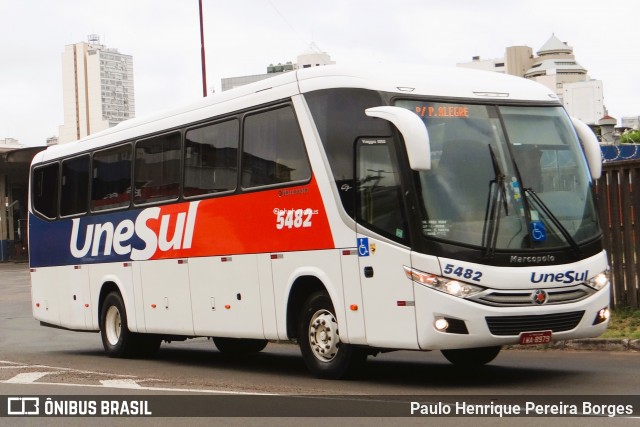 Unesul de Transportes 5482 na cidade de Porto Alegre, Rio Grande do Sul, Brasil, por Paulo Henrique Pereira Borges. Número da foto: #13249002.