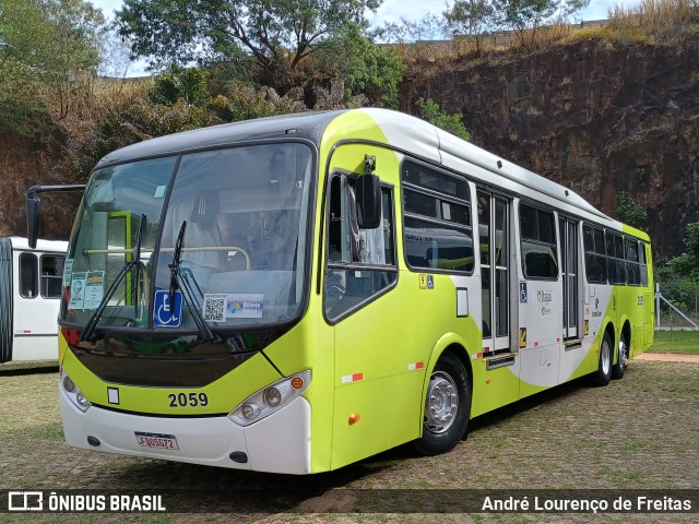 Itajaí Transportes Coletivos 2059 na cidade de Campinas, São Paulo, Brasil, por André Lourenço de Freitas. Número da foto: #13248376.
