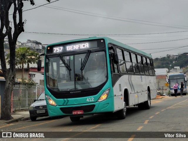 VSFL - Viação São Francisco 412 na cidade de Juiz de Fora, Minas Gerais, Brasil, por Vitor Silva. Número da foto: #13247475.