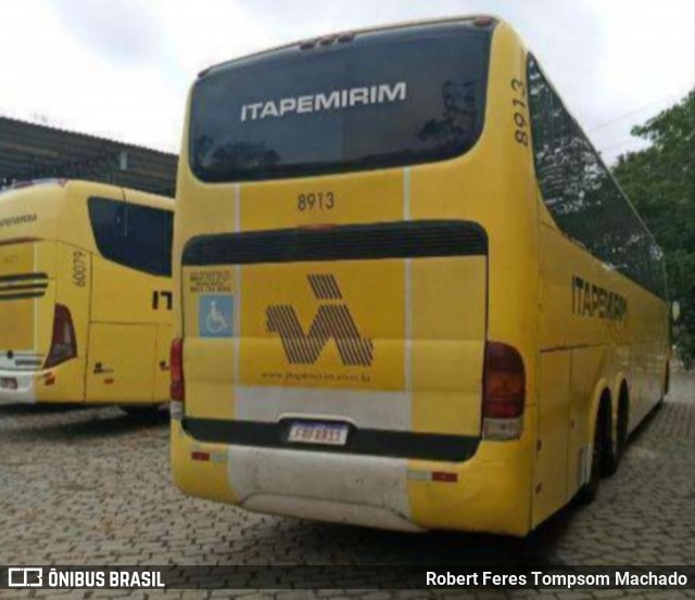 Viação Itapemirim 8913 na cidade de Cachoeiro de Itapemirim, Espírito Santo, Brasil, por Robert Feres Tompsom Machado. Número da foto: #13248393.