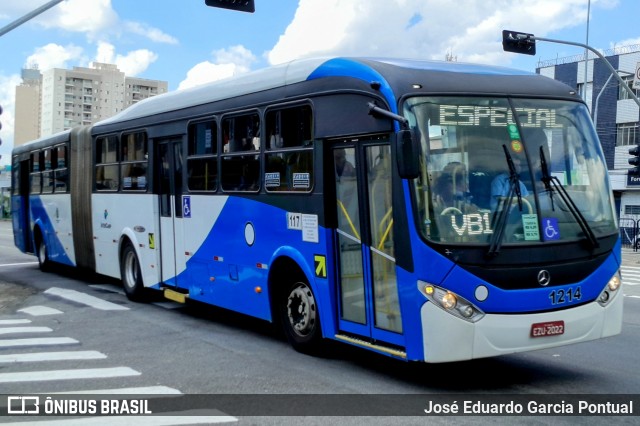 VB Transportes e Turismo 1214 na cidade de Campinas, São Paulo, Brasil, por José Eduardo Garcia Pontual. Número da foto: #13249315.