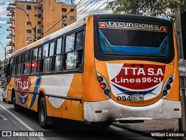 TTA S.A. - Línea 96 094 na cidade de Asunción, Paraguai, por Willian Lezcano. Número da foto: #13247791.