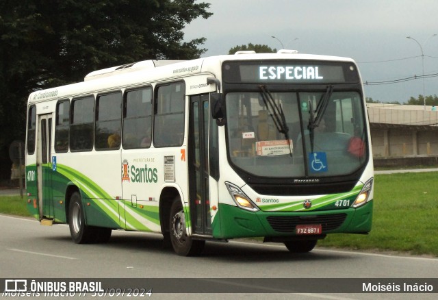 Viação Piracicabana Santos 4701 na cidade de Cubatão, São Paulo, Brasil, por Moiséis Inácio. Número da foto: #13248639.