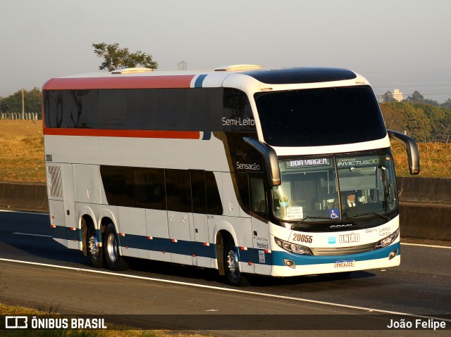 Expresso União 20055 na cidade de Canas, São Paulo, Brasil, por João Felipe. Número da foto: #13247616.