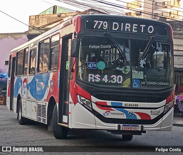 Viação Pavunense B32548 na cidade de Rio de Janeiro, Rio de Janeiro, Brasil, por Felipe Costa. Número da foto: #13247665.