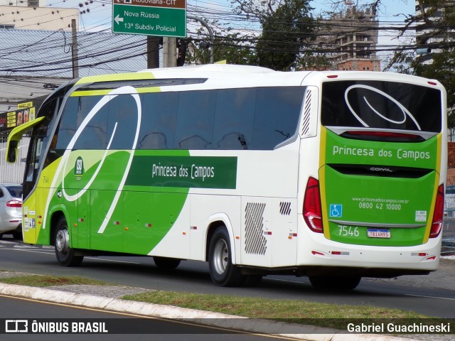 Expresso Princesa dos Campos 7546 na cidade de Ponta Grossa, Paraná, Brasil, por Gabriel Guachineski. Número da foto: #13249670.