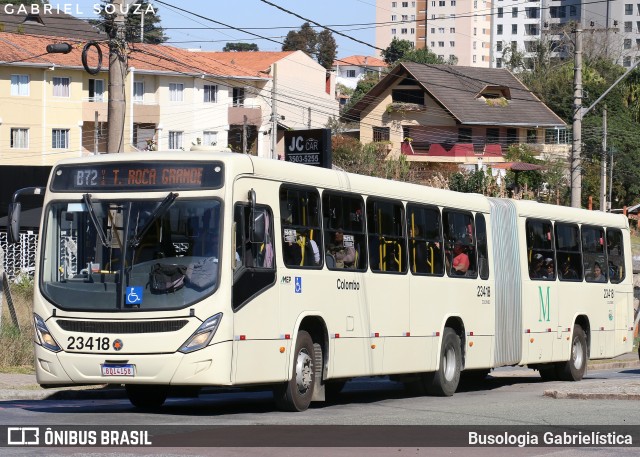 Viação Colombo 23418 na cidade de Curitiba, Paraná, Brasil, por Busologia Gabrielística. Número da foto: #13249258.