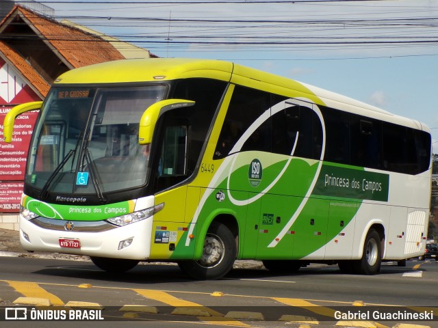 Expresso Princesa dos Campos 6449 na cidade de Ponta Grossa, Paraná, Brasil, por Gabriel Guachineski. Número da foto: #13249624.