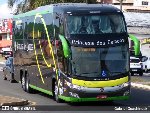 Expresso Princesa dos Campos 6856 na cidade de Ponta Grossa, Paraná, Brasil, por Gabriel Guachineski. Número da foto: #13249633.