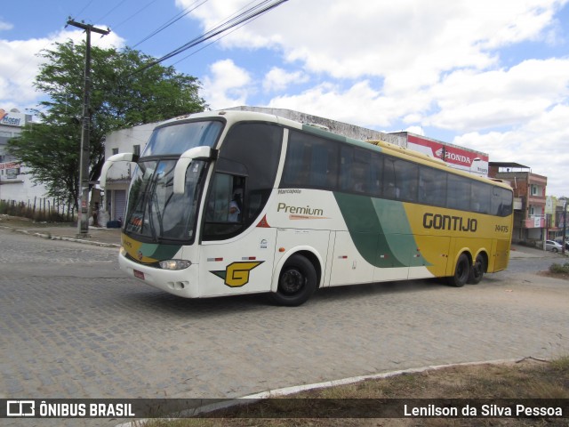 Empresa Gontijo de Transportes 14475 na cidade de Caruaru, Pernambuco, Brasil, por Lenilson da Silva Pessoa. Número da foto: #13249141.