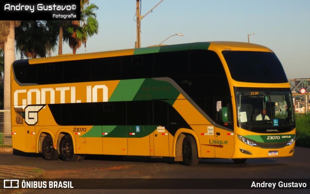 Empresa Gontijo de Transportes 23070 na cidade de Uberlândia, Minas Gerais, Brasil, por Andrey Gustavo. Número da foto: #13249443.