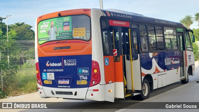 Viação Ideal B28555 na cidade de Rio de Janeiro, Rio de Janeiro, Brasil, por Gabriel Sousa. Número da foto: #13249044.