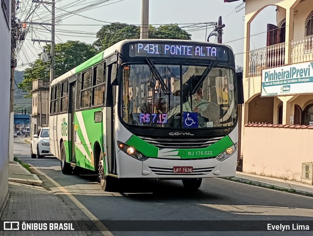 Viação Elite RJ 176.022 na cidade de Pinheiral, Rio de Janeiro, Brasil, por Evelyn Lima. Número da foto: #13247516.