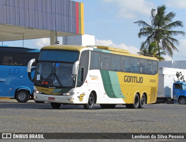 Empresa Gontijo de Transportes 14690 na cidade de Caruaru, Pernambuco, Brasil, por Lenilson da Silva Pessoa. Número da foto: #13249367.
