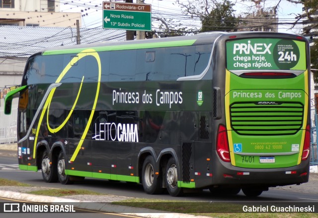 Expresso Princesa dos Campos 7401 na cidade de Ponta Grossa, Paraná, Brasil, por Gabriel Guachineski. Número da foto: #13249656.