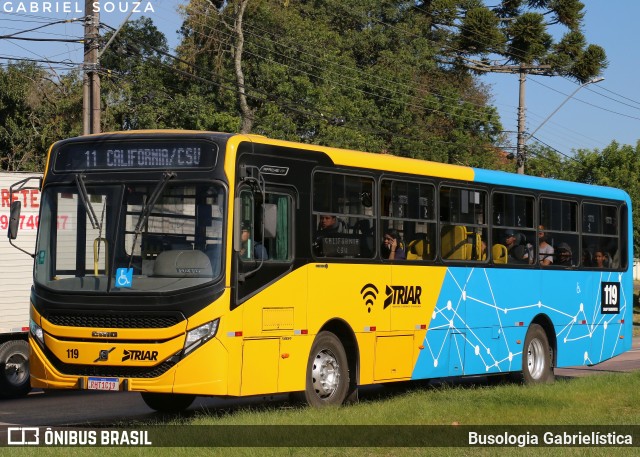 Sharp Transportes 119 na cidade de Araucária, Paraná, Brasil, por Busologia Gabrielística. Número da foto: #13249467.