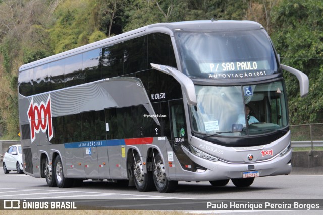 Auto Viação 1001 RJ 108.620 na cidade de Piraí, Rio de Janeiro, Brasil, por Paulo Henrique Pereira Borges. Número da foto: #13249019.