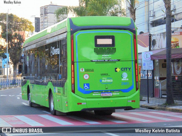 City Transporte Urbano Intermodal Sorocaba 2901 na cidade de Sorocaba, São Paulo, Brasil, por Weslley Kelvin Batista. Número da foto: #13250997.