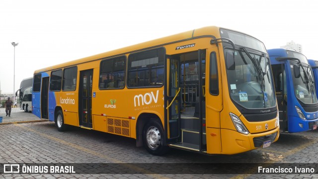 Londrisul Transportes Coletivos 5171 na cidade de Londrina, Paraná, Brasil, por Francisco Ivano. Número da foto: #13252566.