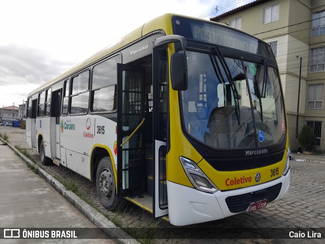 Coletivo Transportes 3615 na cidade de Caruaru, Pernambuco, Brasil, por Caio Lira. Número da foto: #13250366.