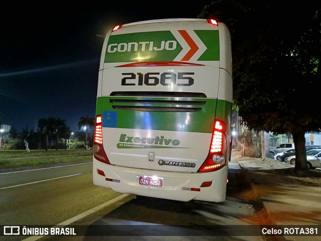 Empresa Gontijo de Transportes 21685 na cidade de Ipatinga, Minas Gerais, Brasil, por Celso ROTA381. Número da foto: #13251399.
