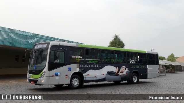 Viação Garcia 8485 na cidade de Londrina, Paraná, Brasil, por Francisco Ivano. Número da foto: #13251541.