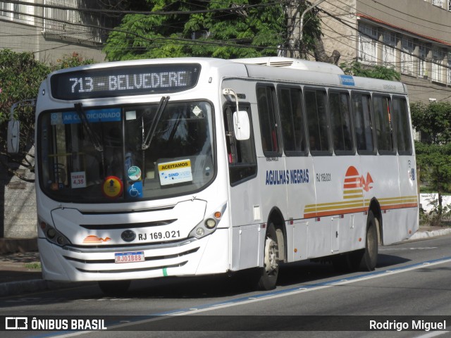 Viação Agulhas Negras RJ 169.021 na cidade de Volta Redonda, Rio de Janeiro, Brasil, por Rodrigo Miguel. Número da foto: #13252296.