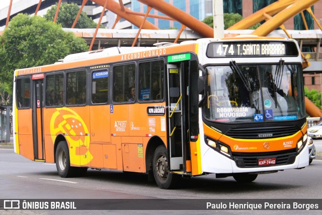 Empresa de Transportes Braso Lisboa A29087 na cidade de Rio de Janeiro, Rio de Janeiro, Brasil, por Paulo Henrique Pereira Borges. Número da foto: #13252158.