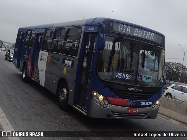 Empresa de Ônibus Vila Galvão 30.629 na cidade de Guarulhos, São Paulo, Brasil, por Rafael Lopes de Oliveira. Número da foto: #13250290.