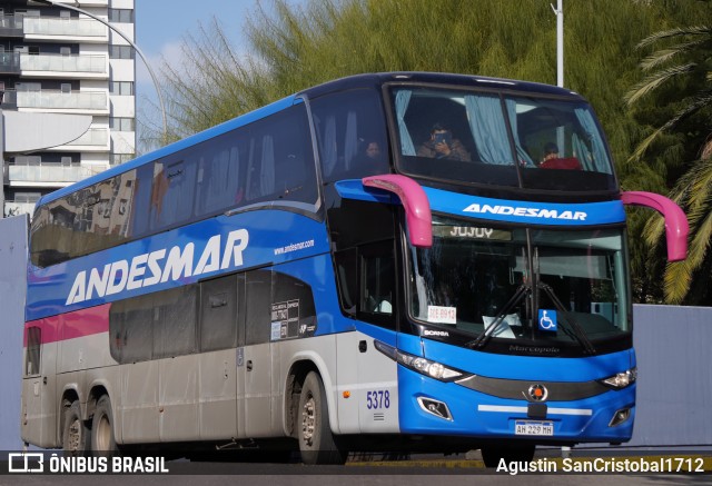 Autotransportes Andesmar 5378 na cidade de Córdoba, Capital, Córdoba, Argentina, por Agustin SanCristobal1712. Número da foto: #13251591.