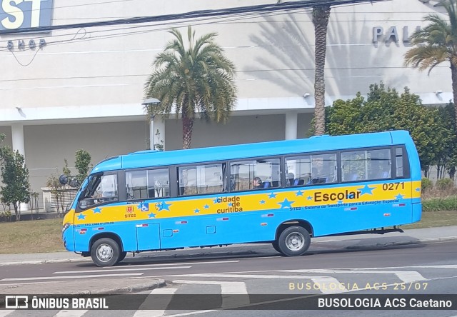 Transporte Acessível Unicarga 0271 na cidade de Curitiba, Paraná, Brasil, por BUSOLOGIA ACS Caetano. Número da foto: #13251442.
