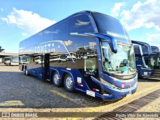 Viação Cometa 725303 na cidade de Franca, São Paulo, Brasil, por Paulo Vitor De Azevedo. Número da foto: #13252382.