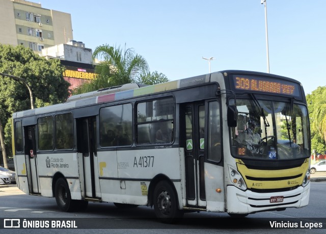 Real Auto Ônibus A41377 na cidade de Rio de Janeiro, Rio de Janeiro, Brasil, por Vinicius Lopes. Número da foto: #13251017.