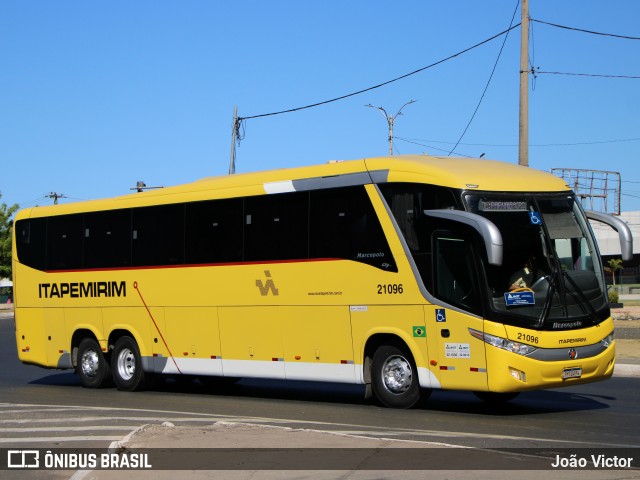 Viação Nova Itapemirim 21096 na cidade de Teresina, Piauí, Brasil, por João Victor. Número da foto: #13252271.