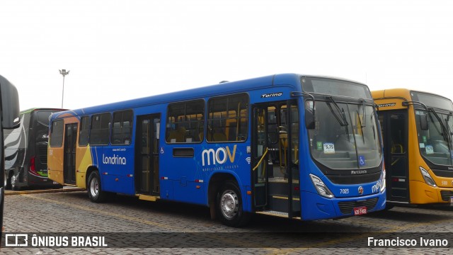 Londrisul Transportes Coletivos 7023 na cidade de Londrina, Paraná, Brasil, por Francisco Ivano. Número da foto: #13252592.