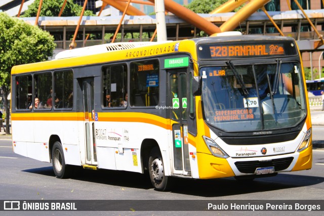 Transportes Paranapuan B10047 na cidade de Rio de Janeiro, Rio de Janeiro, Brasil, por Paulo Henrique Pereira Borges. Número da foto: #13252185.