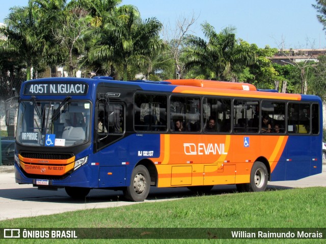 Evanil Transportes e Turismo RJ 132.137 na cidade de Rio de Janeiro, Rio de Janeiro, Brasil, por Willian Raimundo Morais. Número da foto: #13251401.
